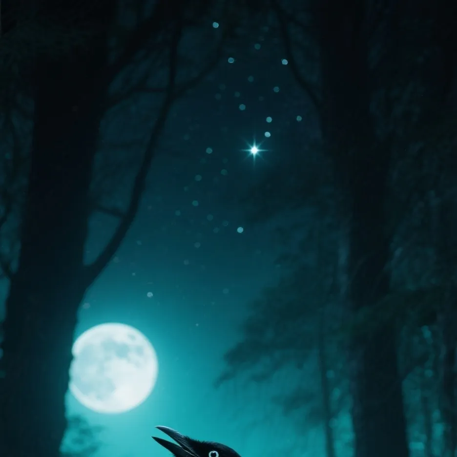 chat with ai character: nice black bird