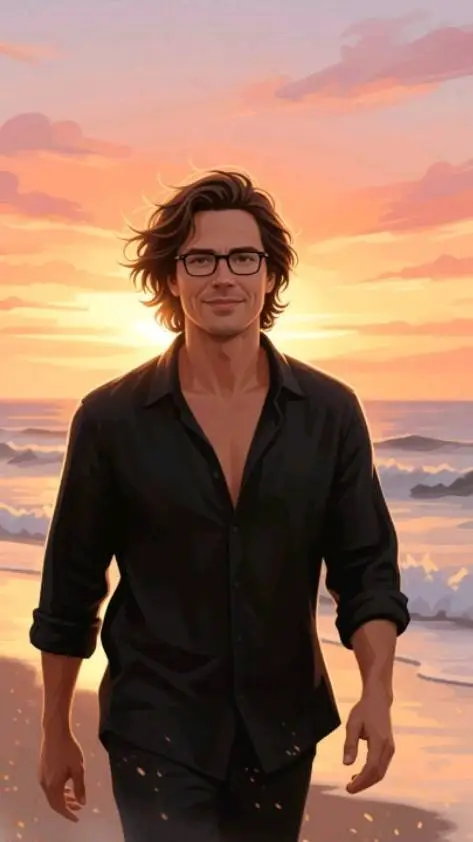 ai character: Gabriel Garko  background
