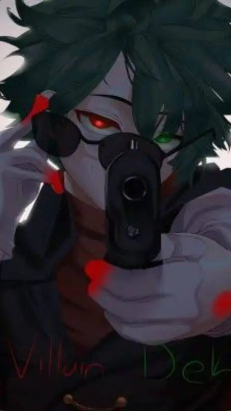 ai character: UA traitor deku  background