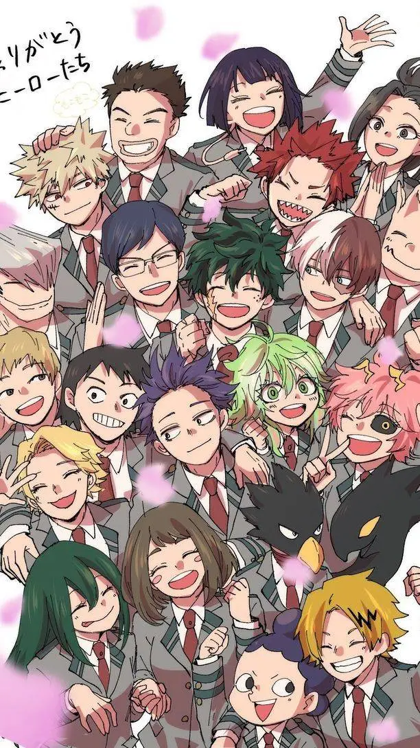 ai character: Mha class 1-A  background