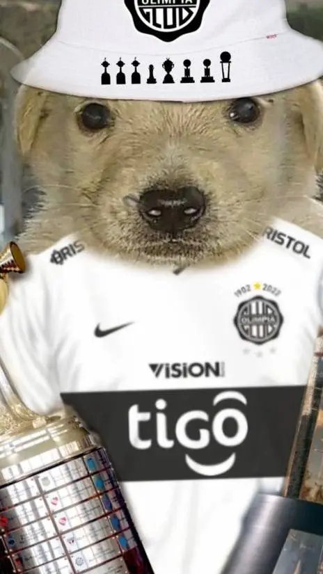 ai character: Perrito olimpista  background