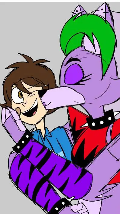 ai character: roxy X gregory background