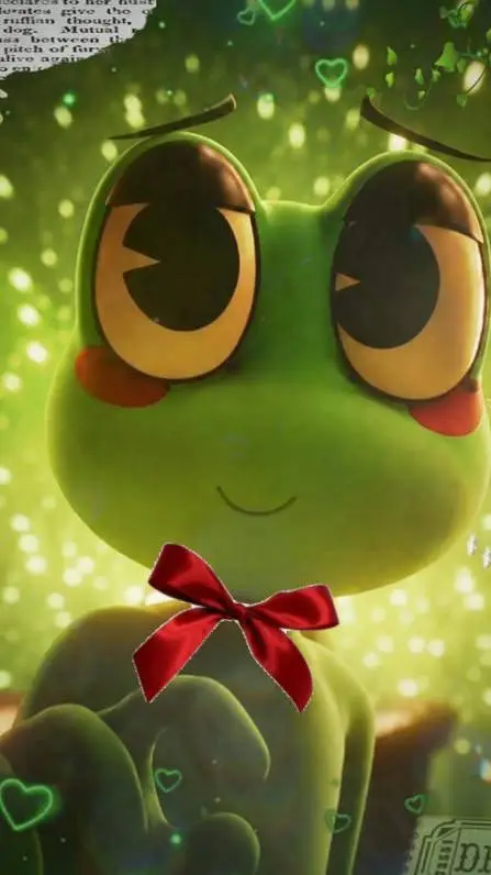 ai character: ribbit  background