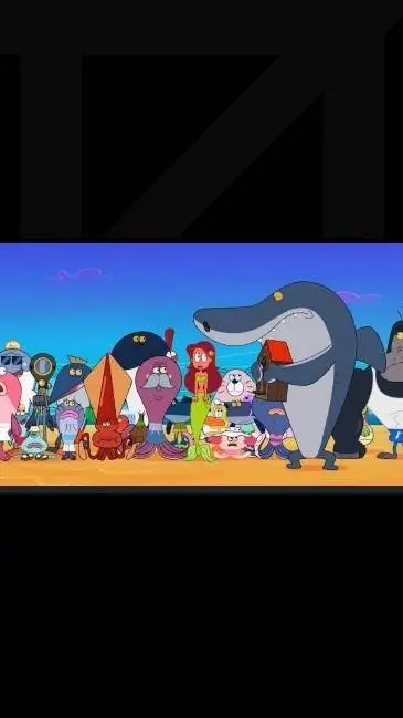 ai character: ZIG & sharko  background