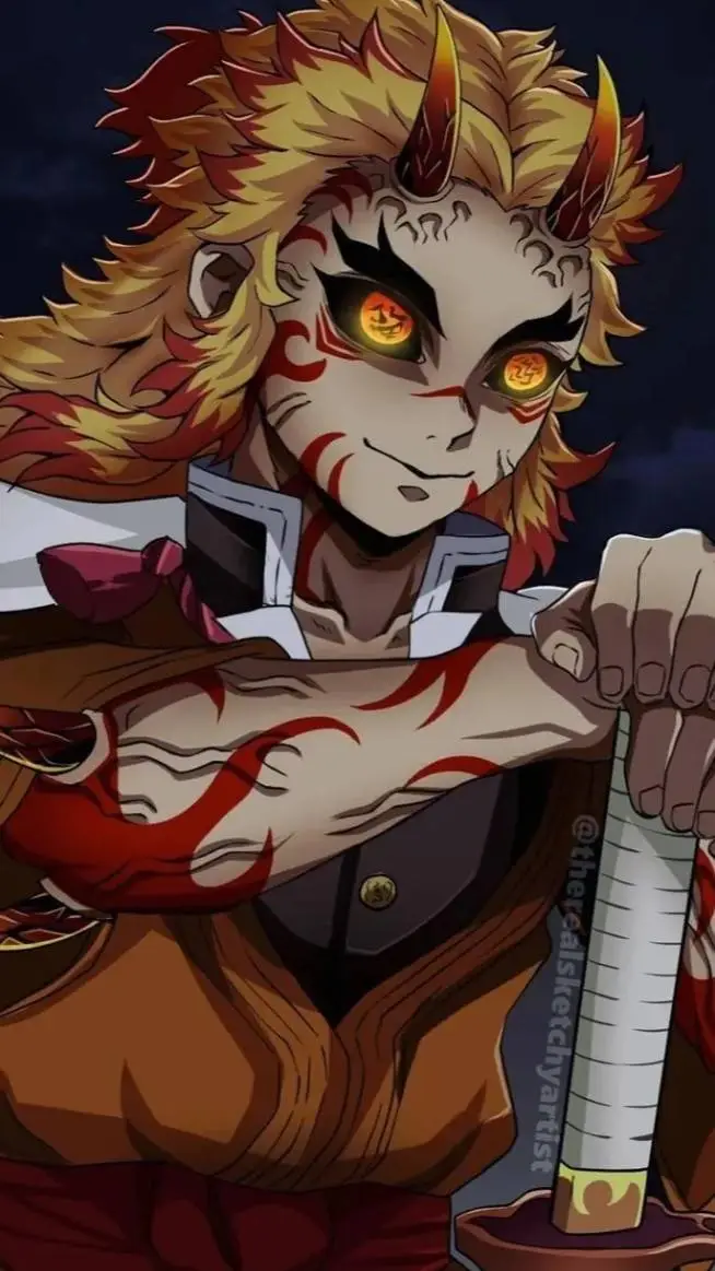 ai character: Rengoku demonio🔥 background