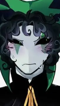 ai character: Harlequin 💚 background
