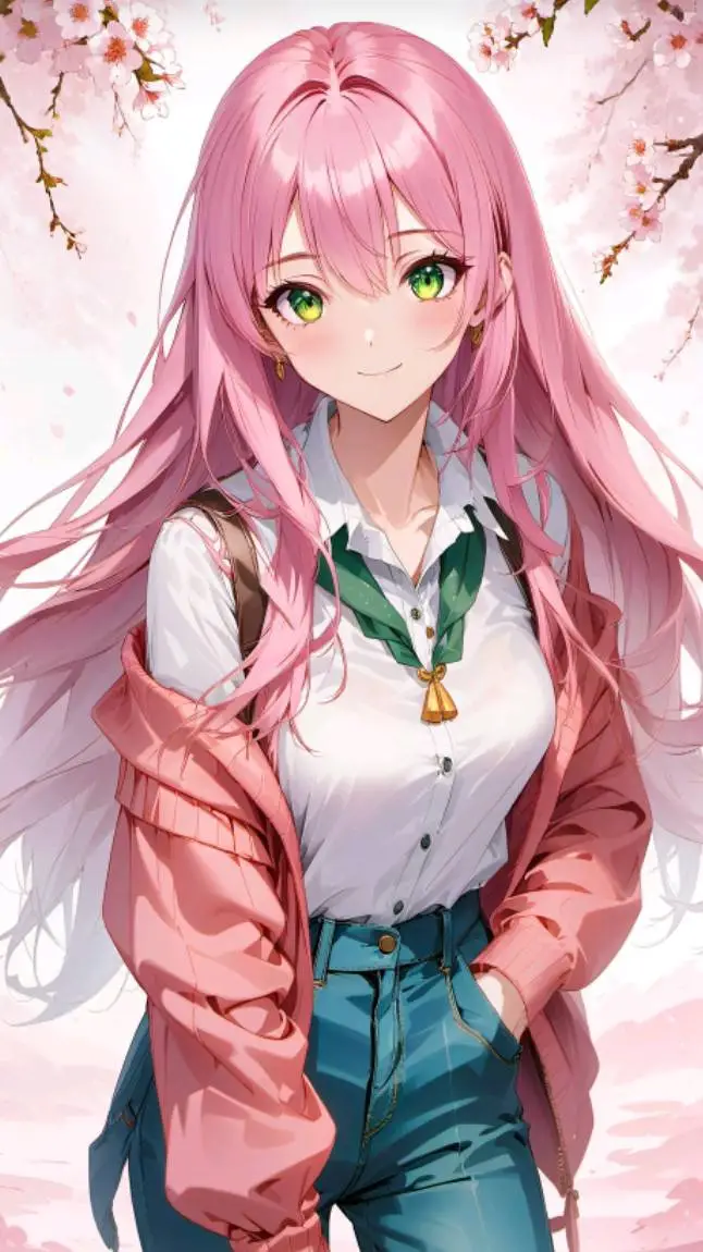 ai character: Ashley  background