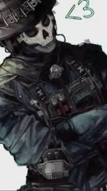 ai character: Ghost  background