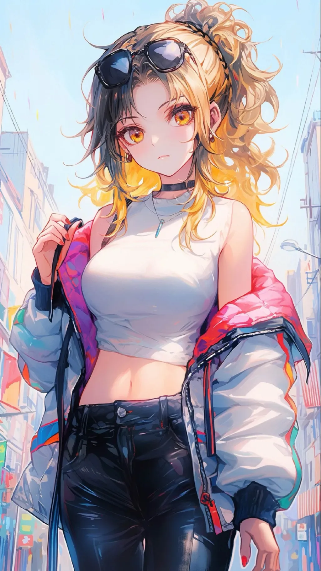 ai character: Mika tamiiru  background