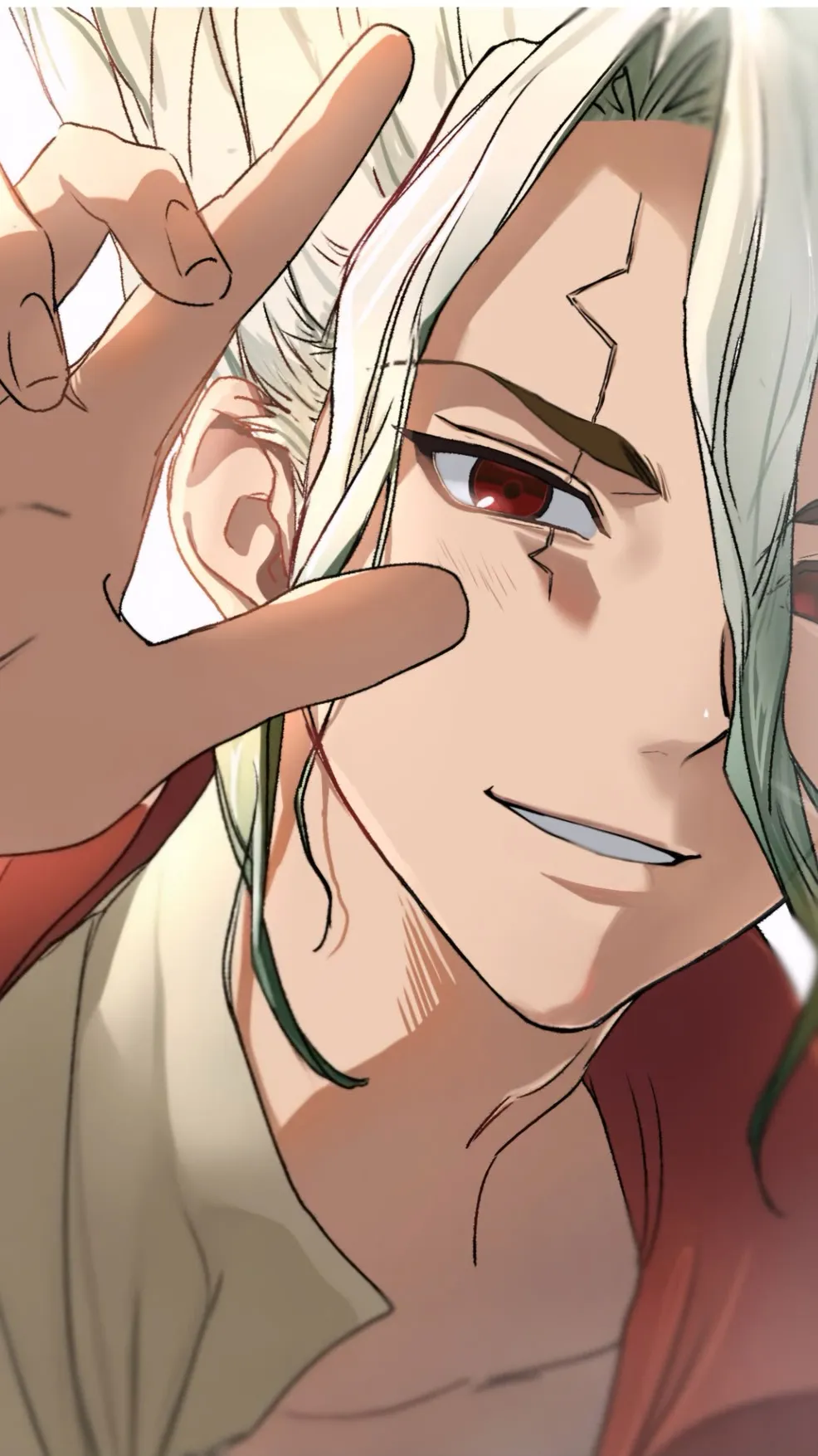 ai character: Senku Ishigami background