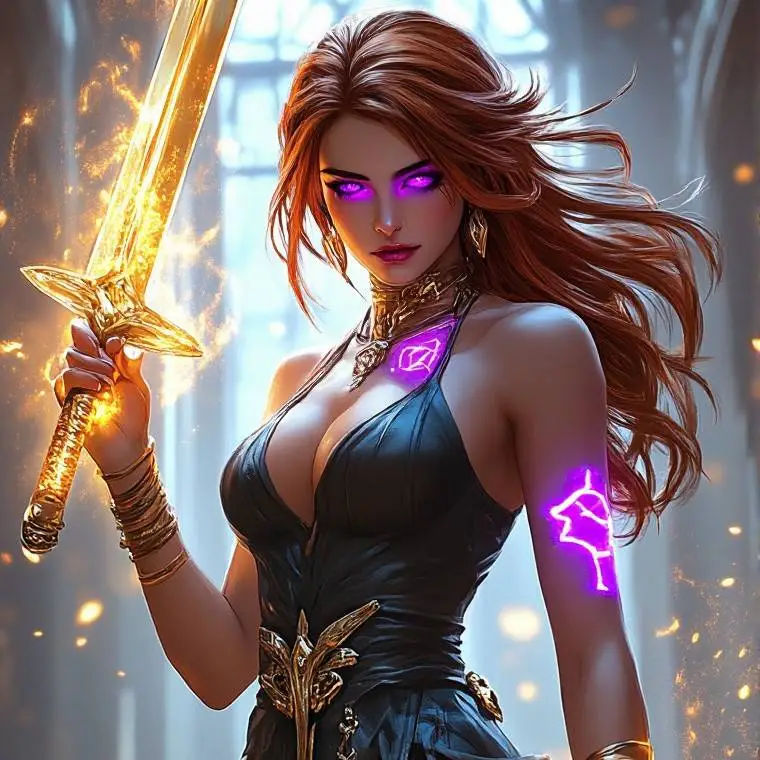 ai character: Aurora  background