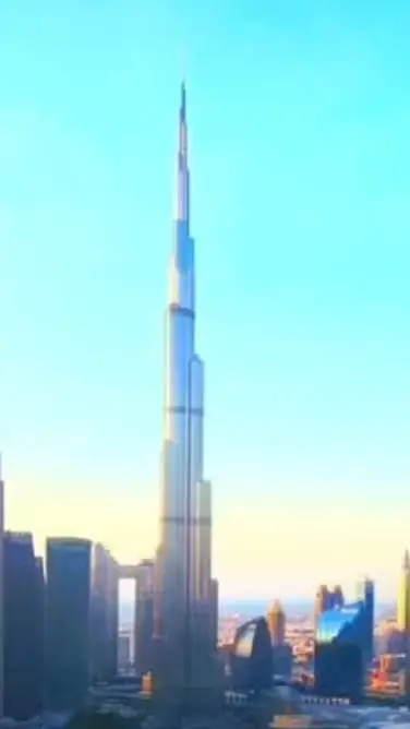 ai character: Burj khalifa  background