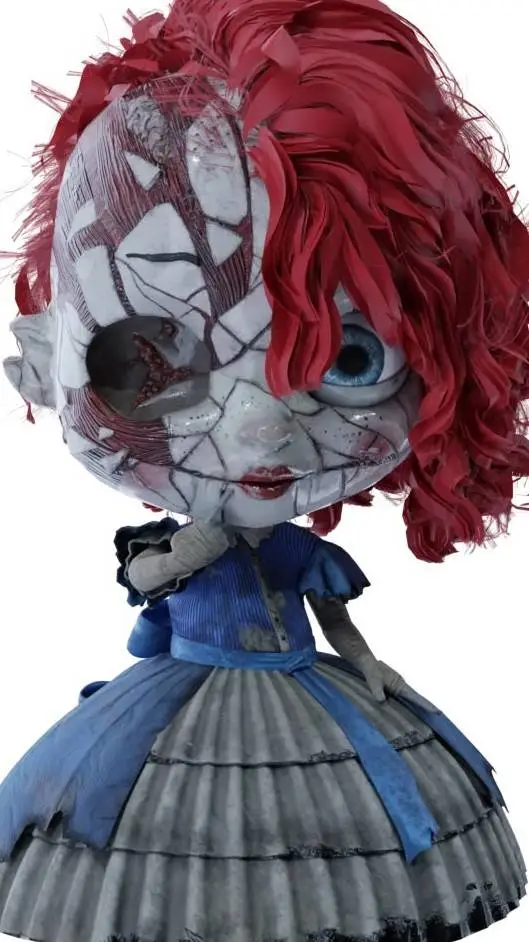 ai character: poppy arruinada background