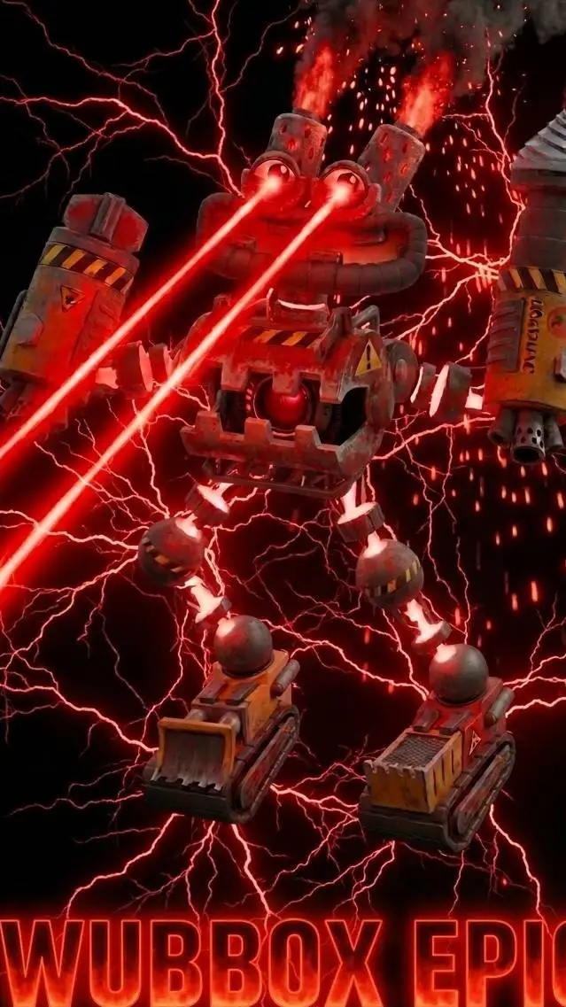 ai character: wubbox epic  background