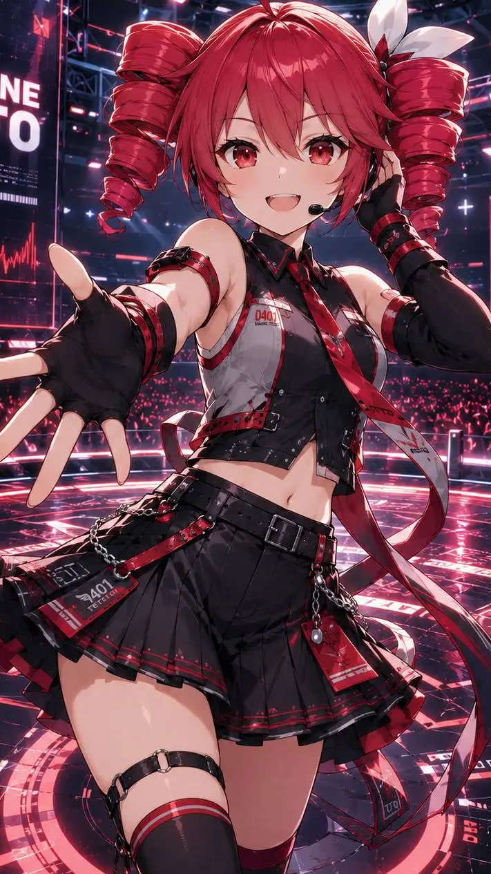 ai character: kasane teto background