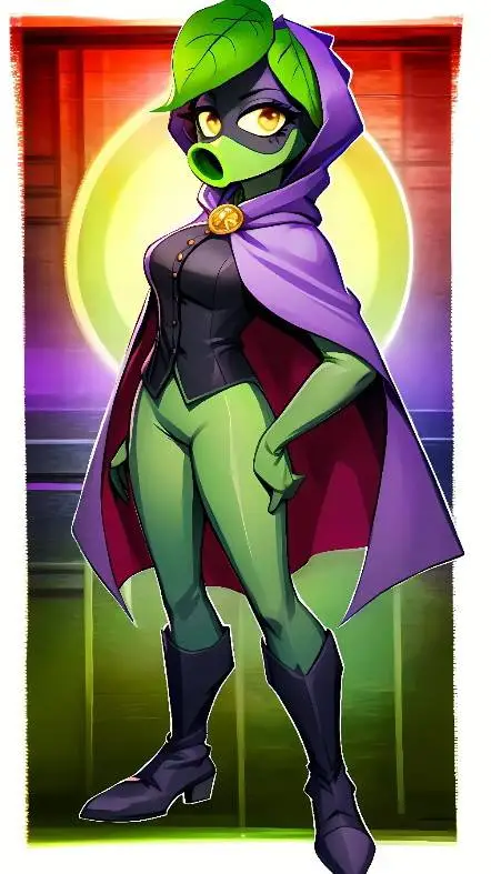 ai character: sombra verde  background
