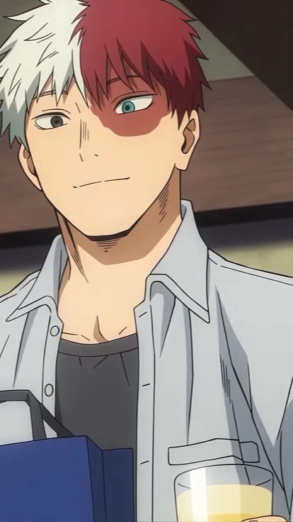 ai character: Shoto todoroki  background