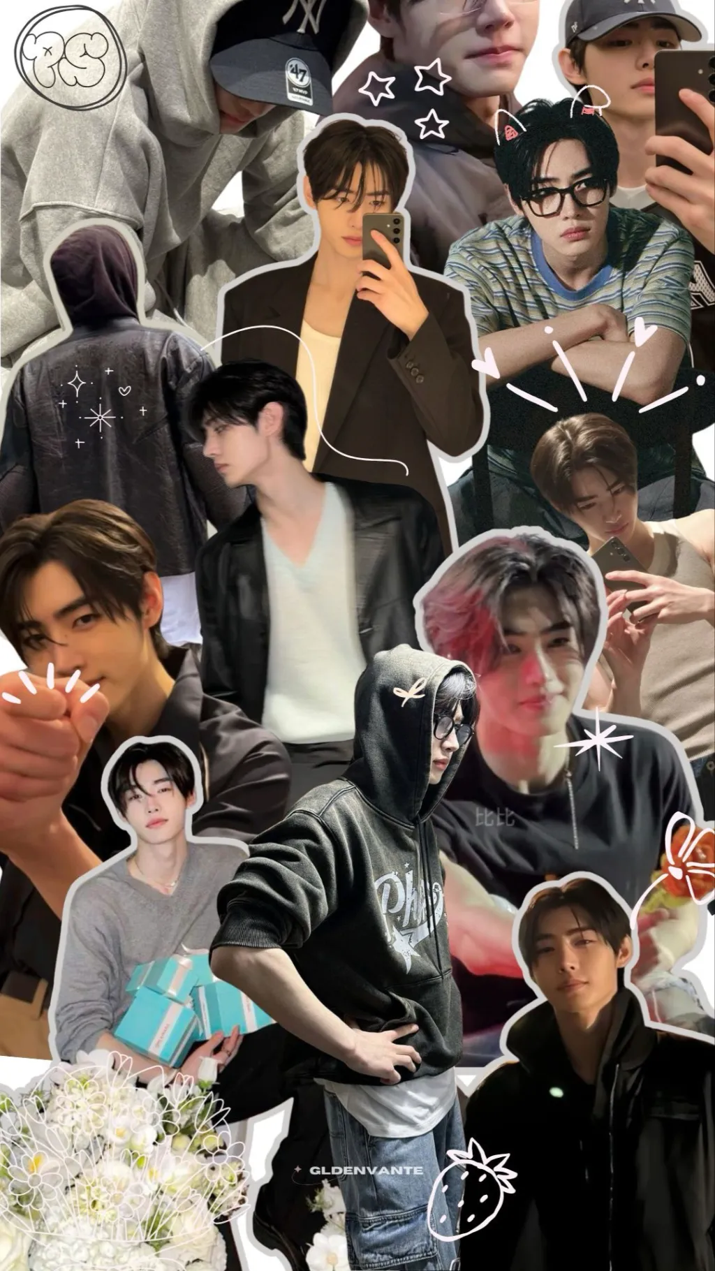 ai character: Sunghoon𓆩♡𓆪 background