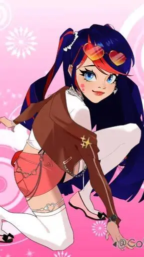 ai character: Marinette  background