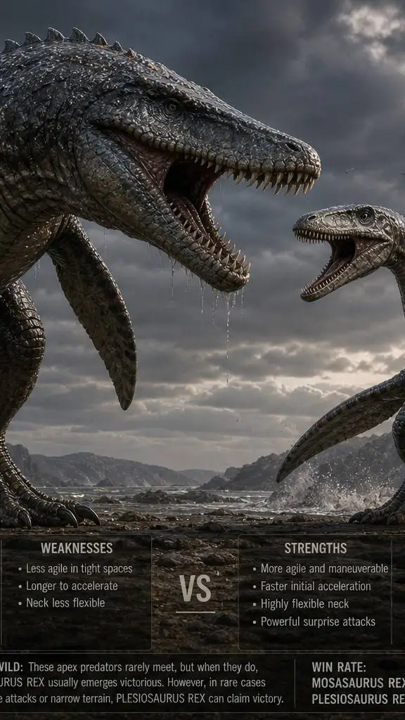 ai character: M-rex vs P-rex background