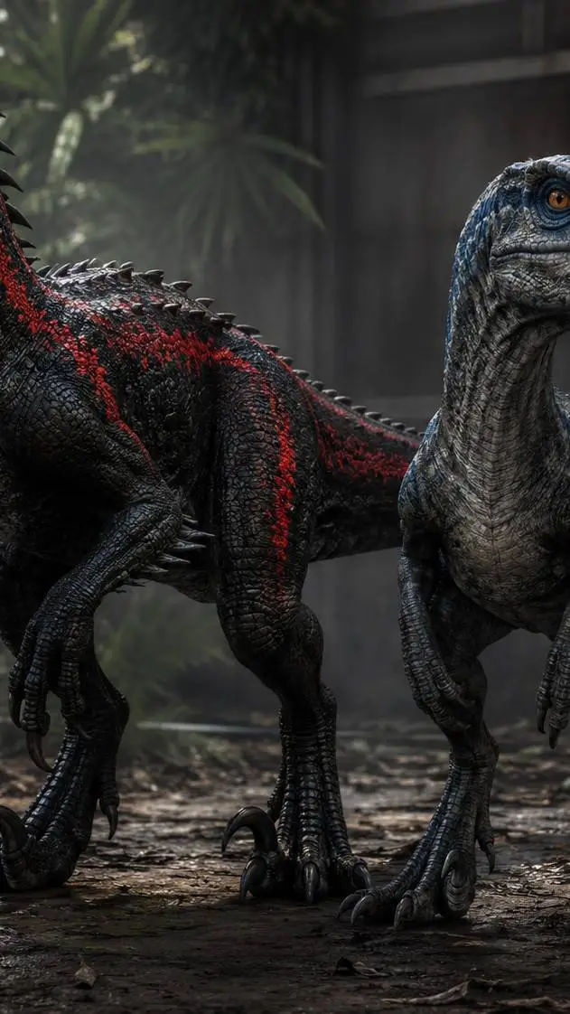 ai character: Red and Blue JW background