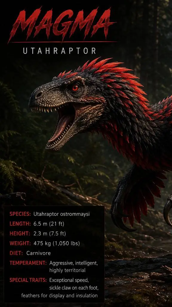 ai character: Magma background