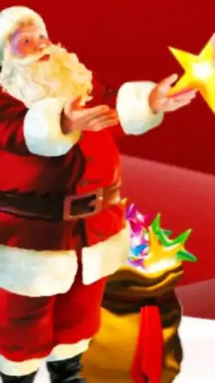 ai character: Santa. background
