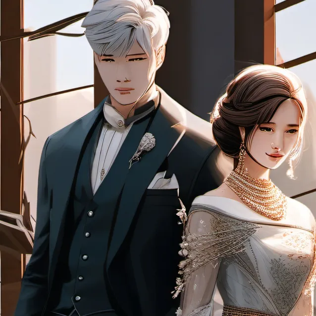 chat with ai character: wedding day 