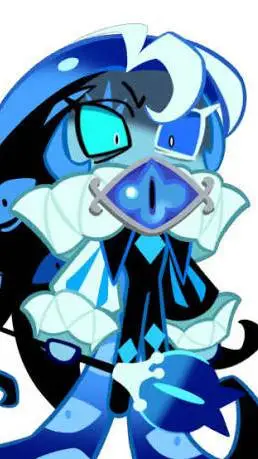 ai character: shadow milk cookie background
