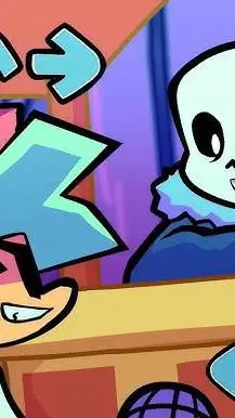 ai character: undertale x fnf background