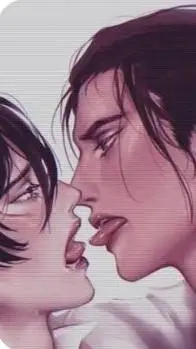 ai character: EREN X MIKASA background