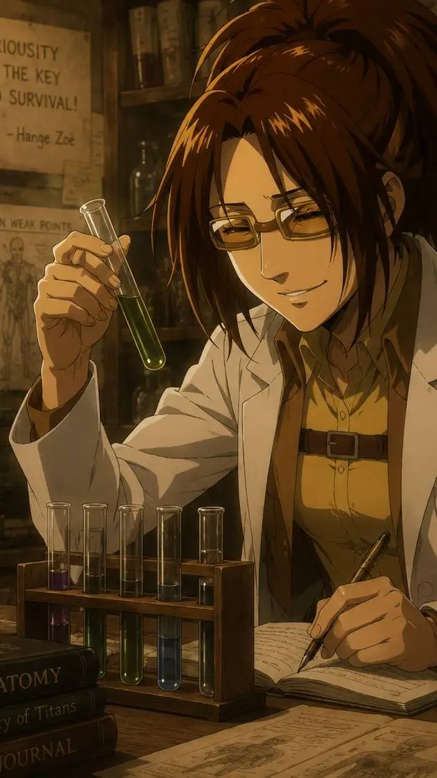 ai character: HANGE SCIENTISTS background