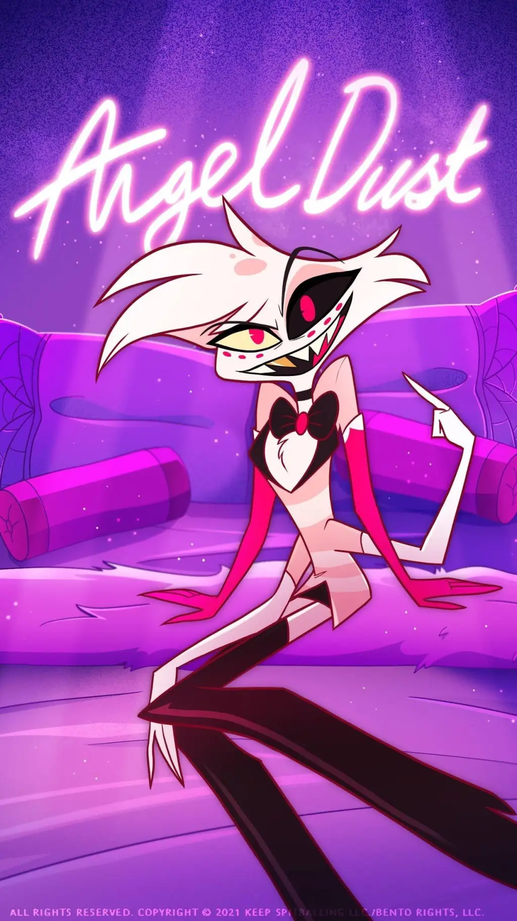 ai character: Angel Dust  background