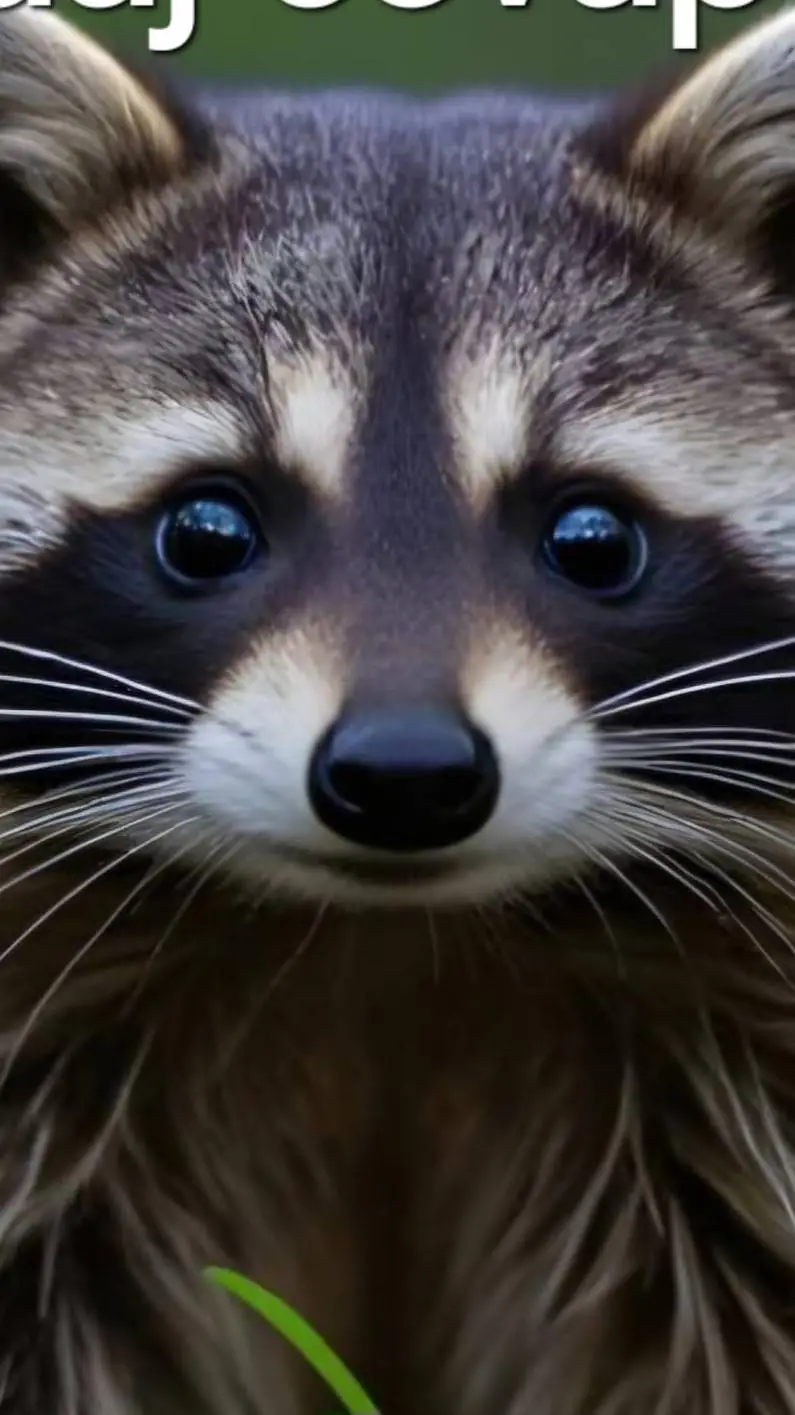 ai character: hungry racoon background