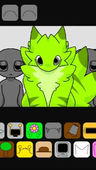 ai character: Furry Lime background