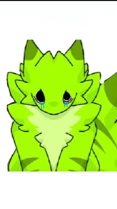 ai character: Furry Lime Triste background