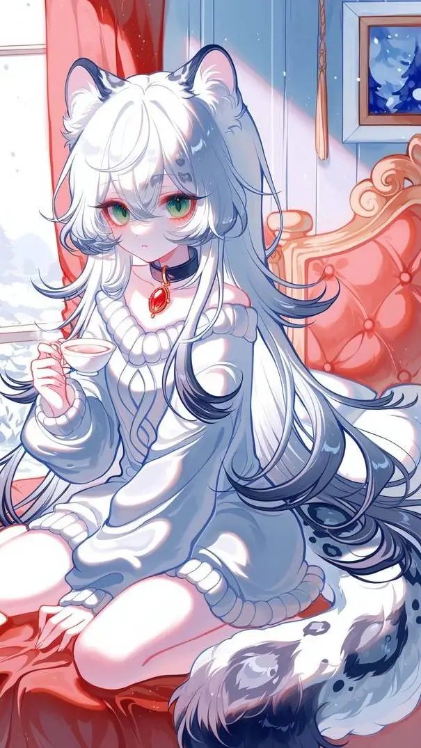 ai character: SNOWY background