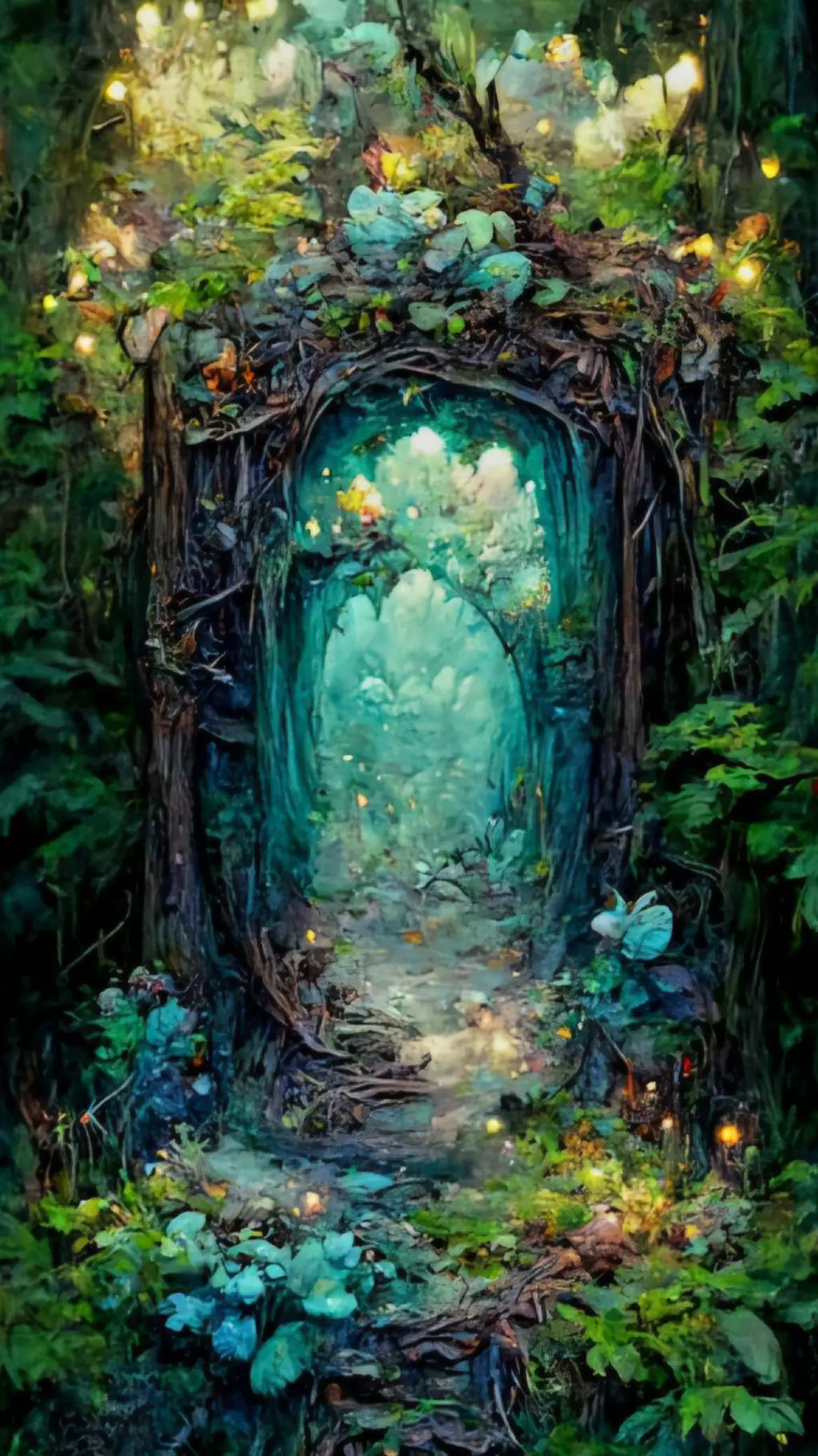 ai character: Crossover Portals background