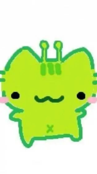 ai character: Glorpie cat alien background