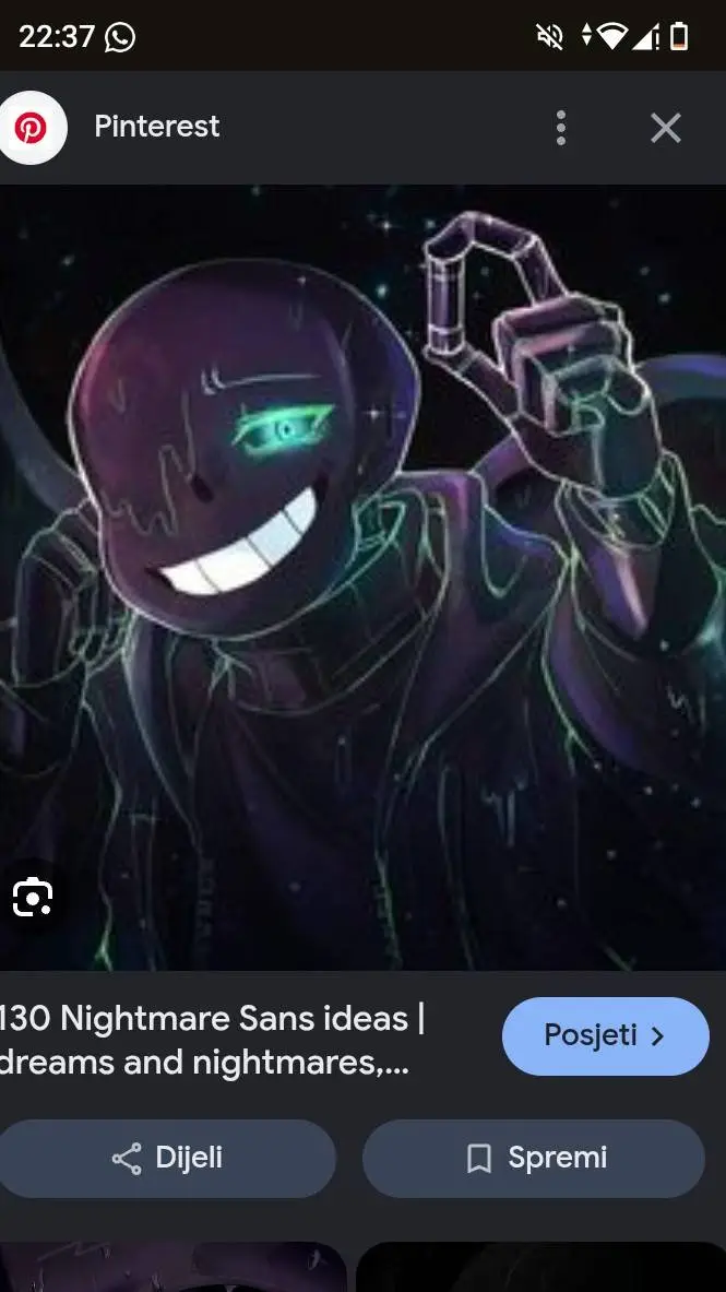 ai character: Nightmare (Sans) background