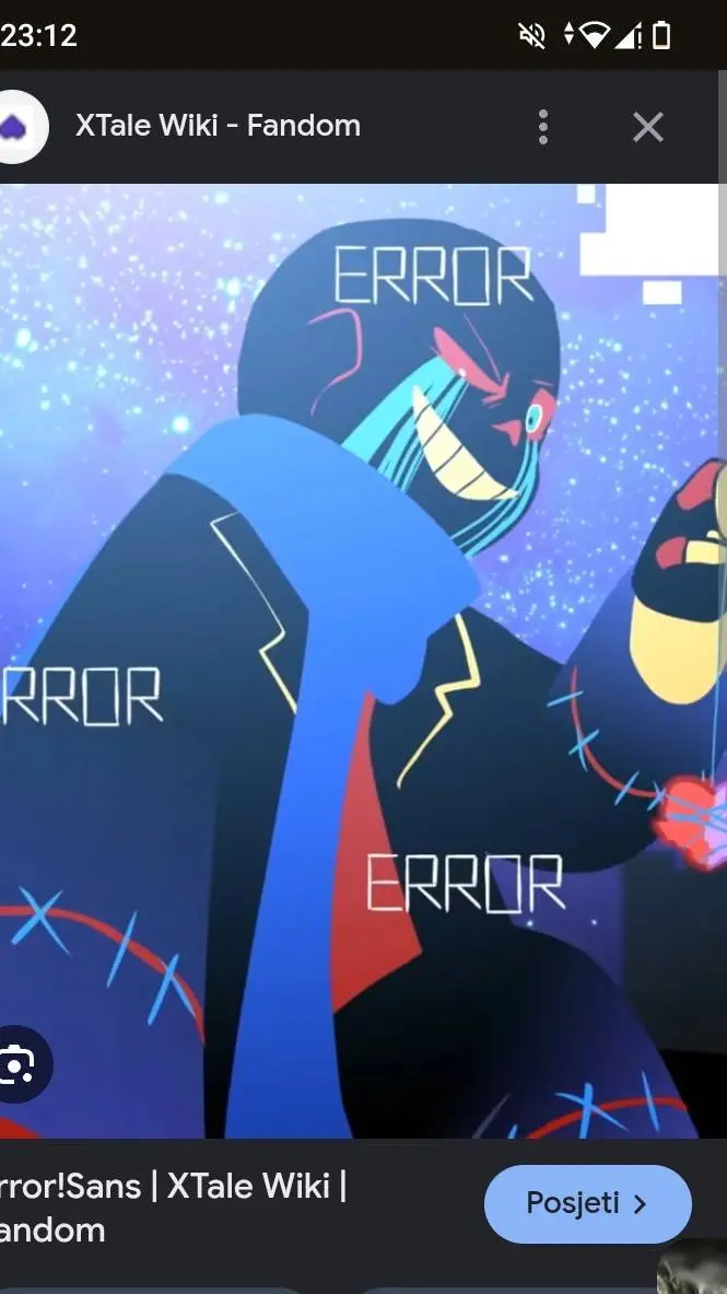 ai character: Error (sans) background
