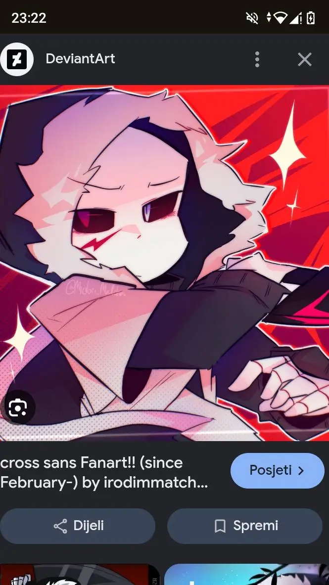 ai character: Cross (Sans) background