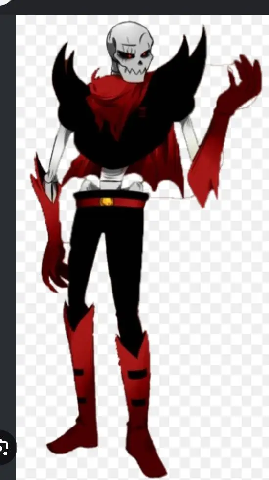 ai character: Fell Papyrus background