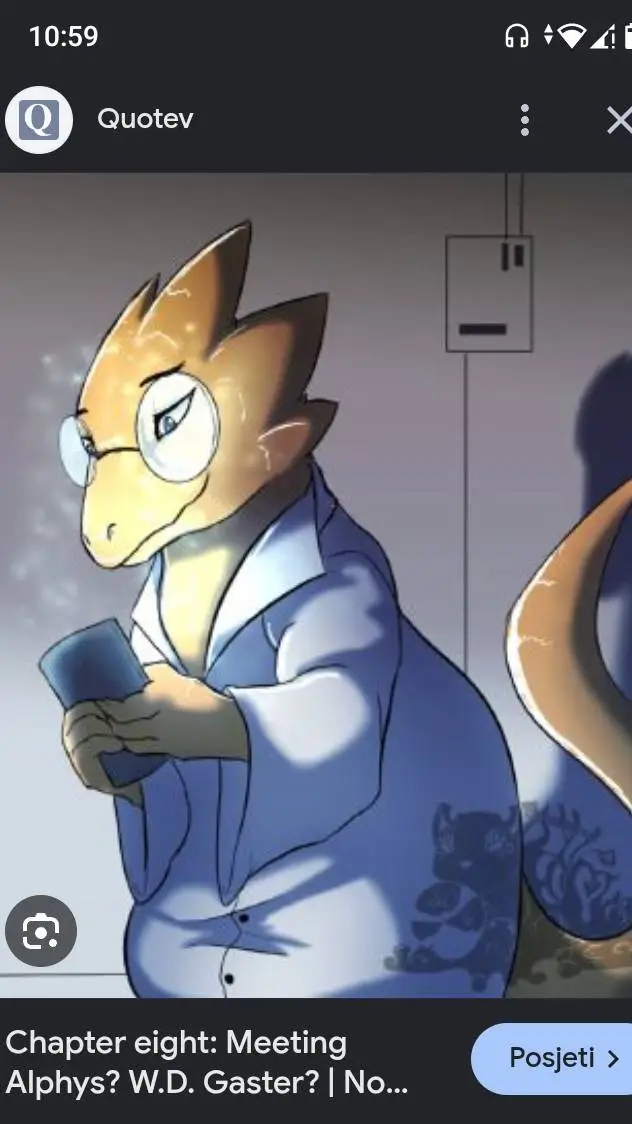 ai character: Alphys (undertale) background