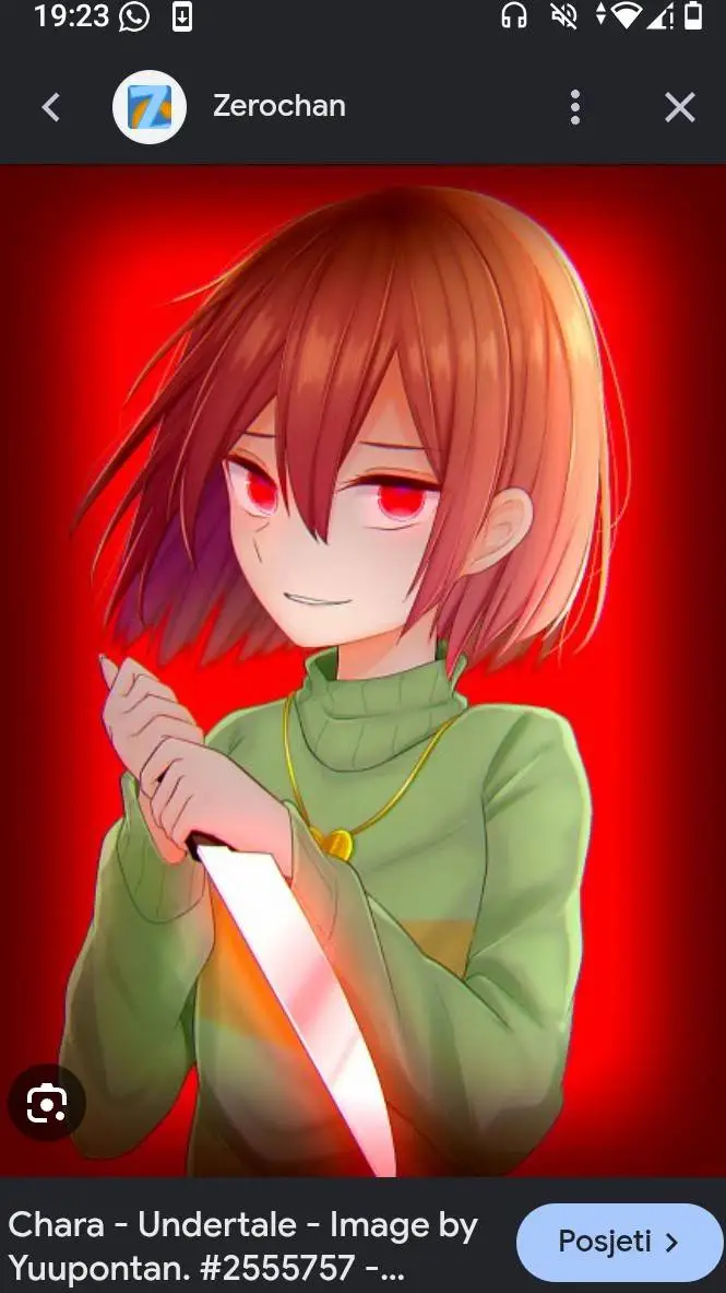 ai character: Chara (undertale) background