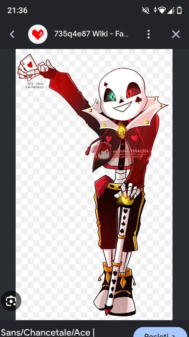 ai character: Ace (sans) background