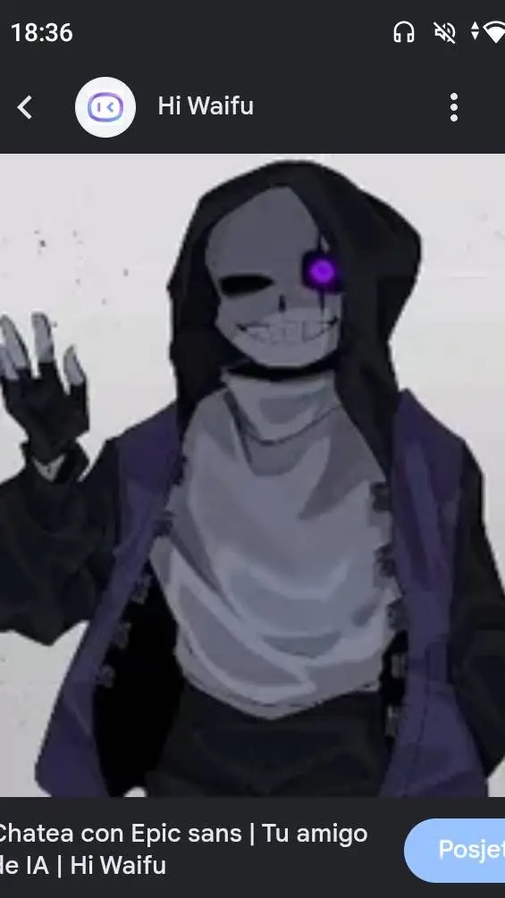 ai character: Epic (sans) background