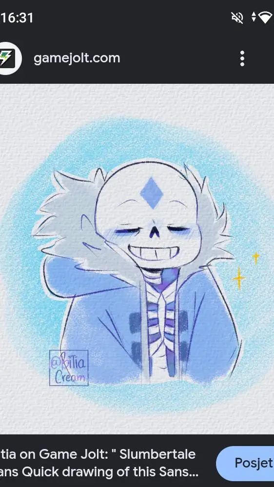 ai character: Slumber (Sans) background