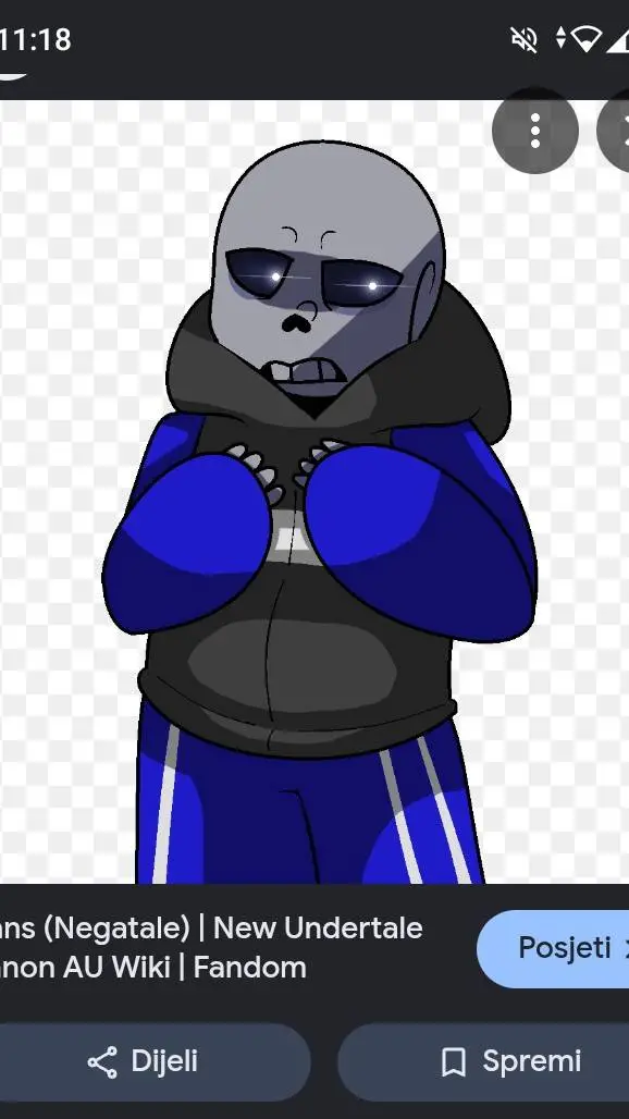 ai character: Nega (sans) background