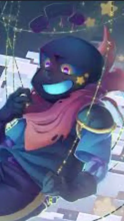 ai character: Blueberror (sans) background